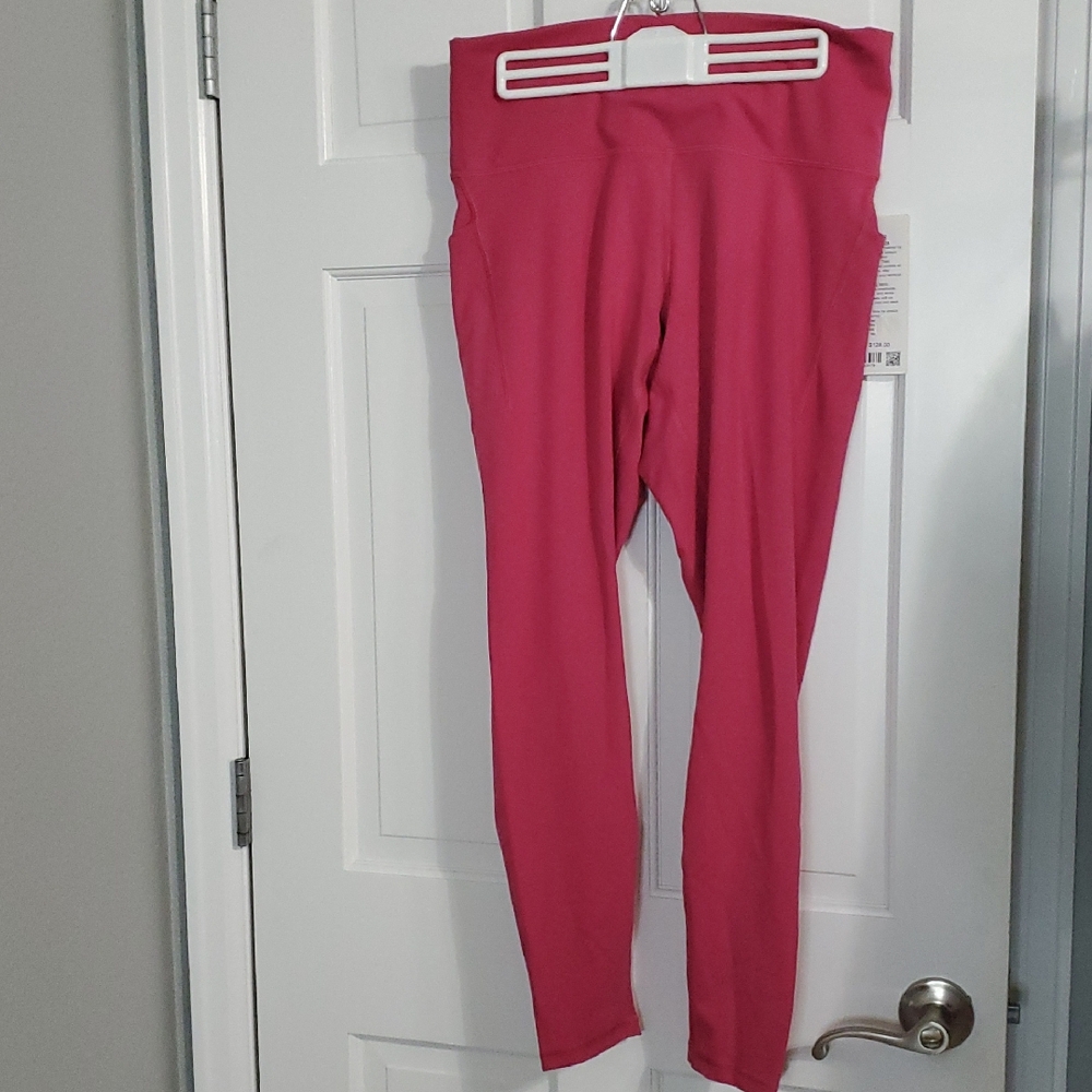 NWT Lululemon Wunder Train HR 28in W/Pockets Leggings Sz 14 Raspberry Coulis